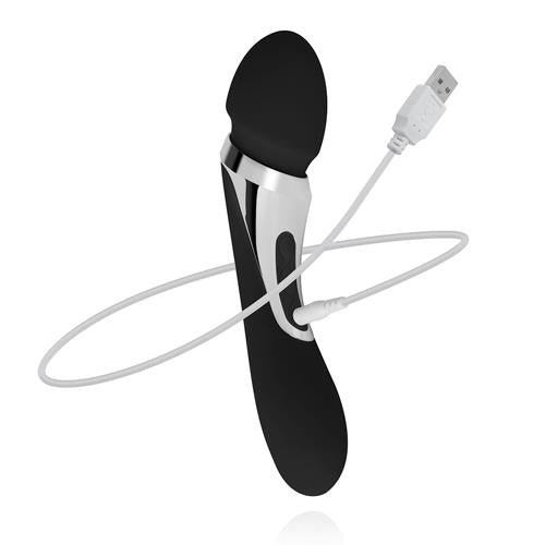 Vibrator USB Sway Vibes Wand din silicon, negru