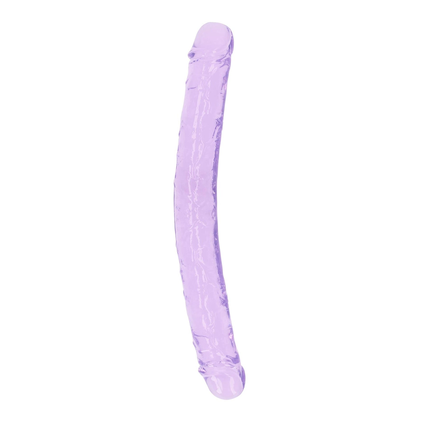 Dildo dublu realist RealRock transparent 34 cm