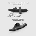 Dildo vibrant cu strap on me pentru orgasm multiplu, M, negru