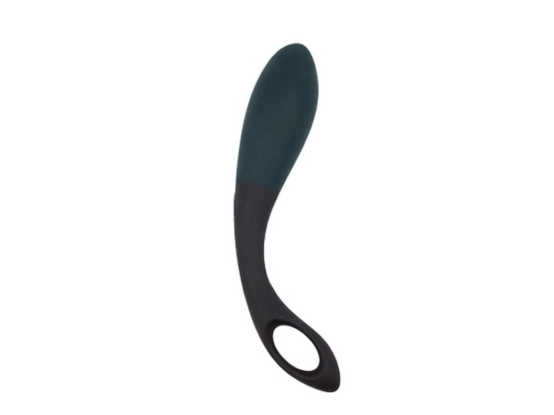 Vibrator pentru punctul G Alive Black Heart din silicon, turcoaz, 17 cm