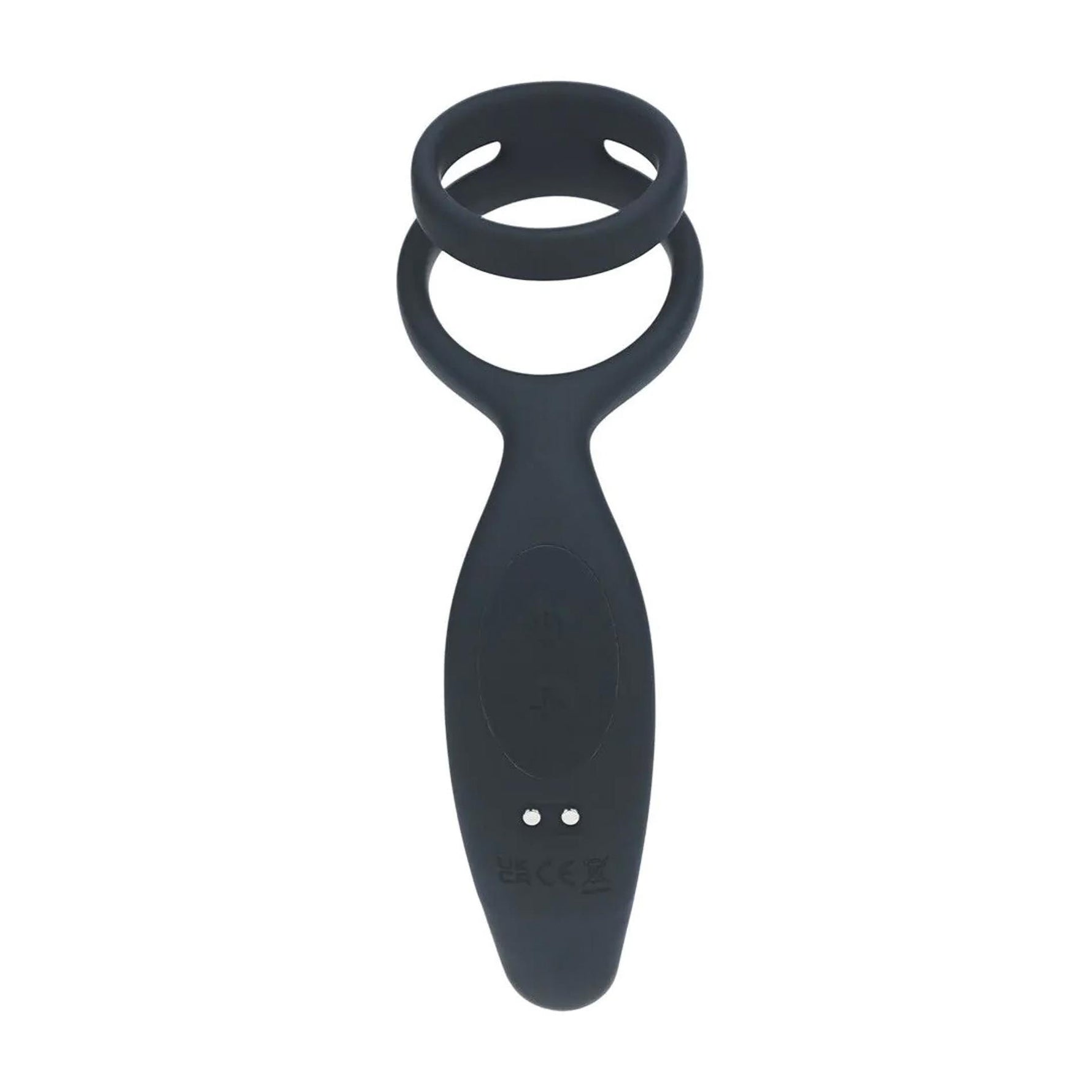 Stimulator vibrant de prostată Levelz din silicon cu inel negru