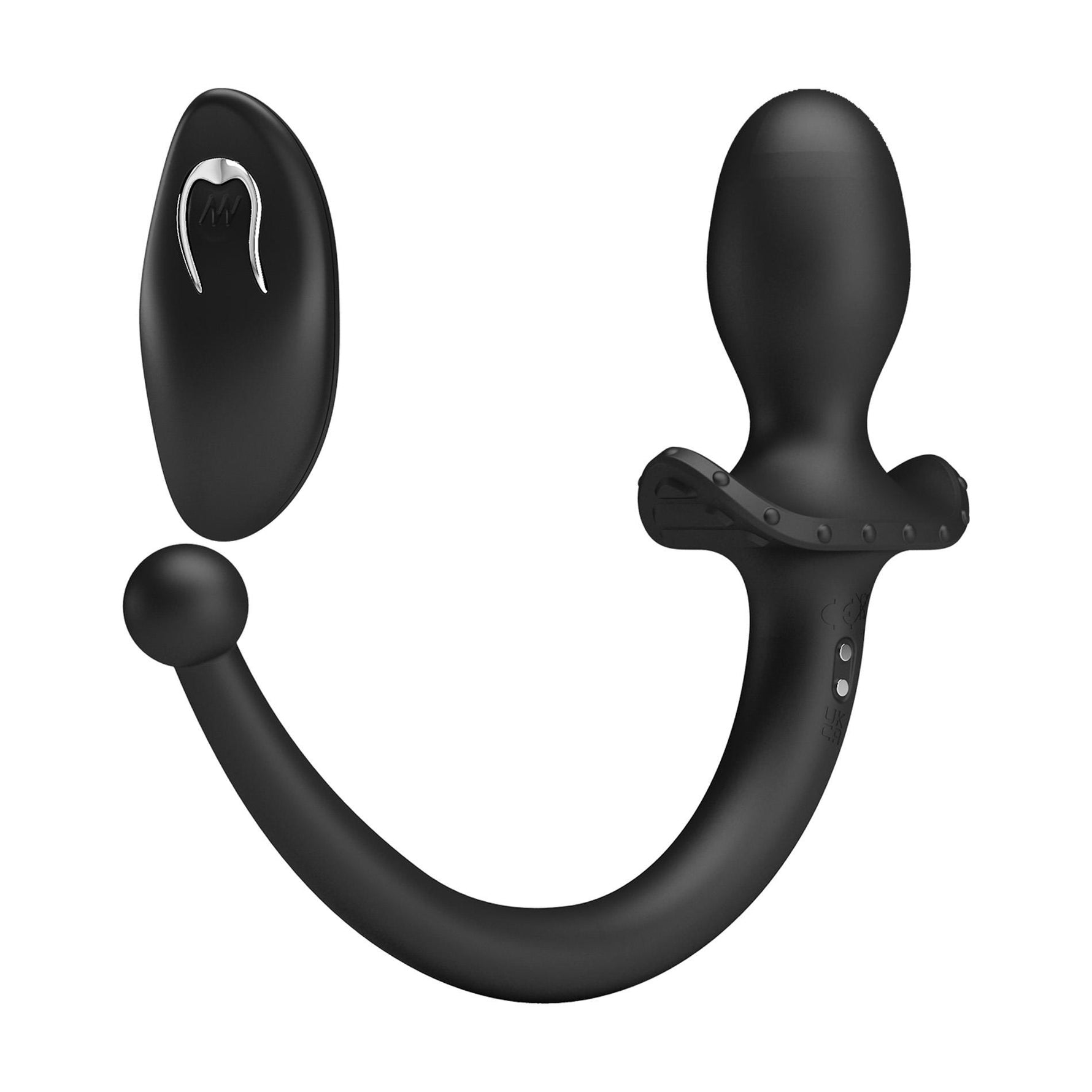 Dop anal vibrant din silicon cu telecomandă Mr. Play și coadă