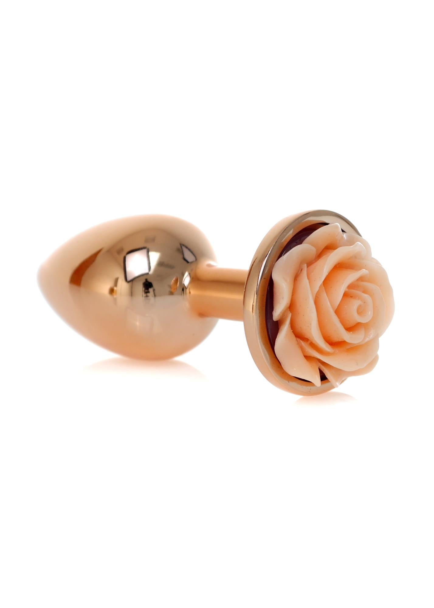 Bijuterii anale din oțel roz piersică MyLove Toys 7 cm