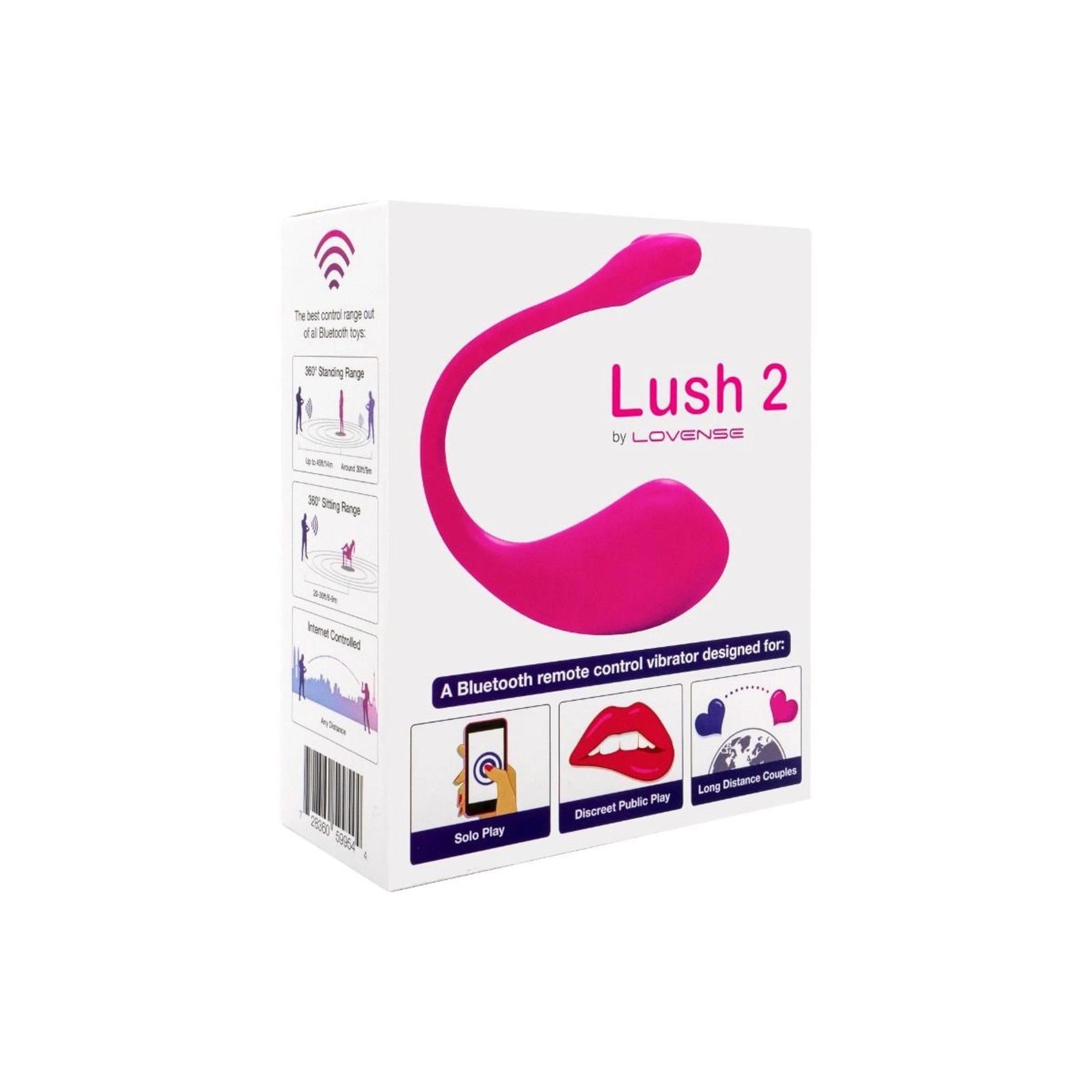 Vibrator Lovense Lush 2 Bluetooth USB controlat prin aplicație