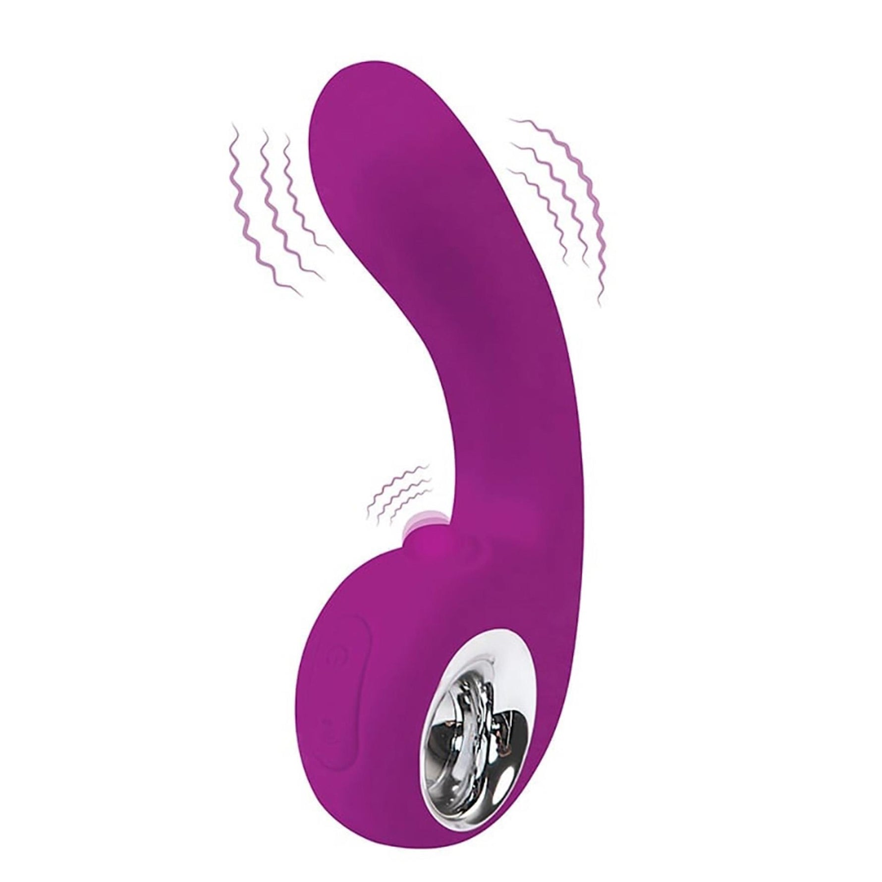 Stimulator vibrant punct G din silicon Fantasy, USB, 18 cm