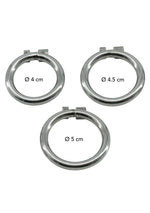 Cușcă de castitate Hidden Desire din oțel inoxidabil 4,5 cm
