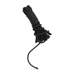 Frânghie de bumbac Kinbaku, fantezii de dormitor, neagră, 5 m