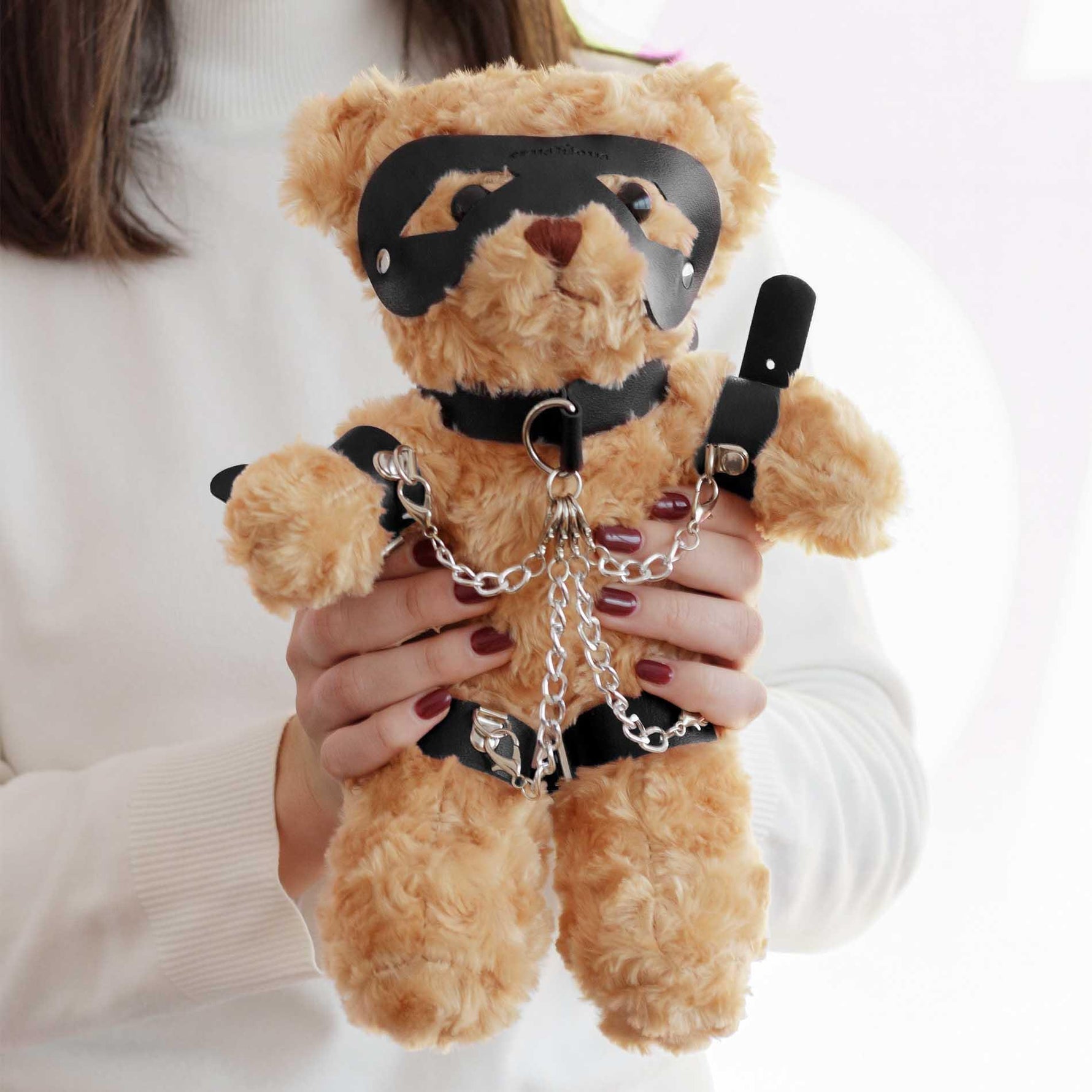 Ursuleț de bondage Crushito Crushious negru 31 cm