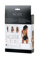 Body lucios Kiara, aspect ud, negru, L