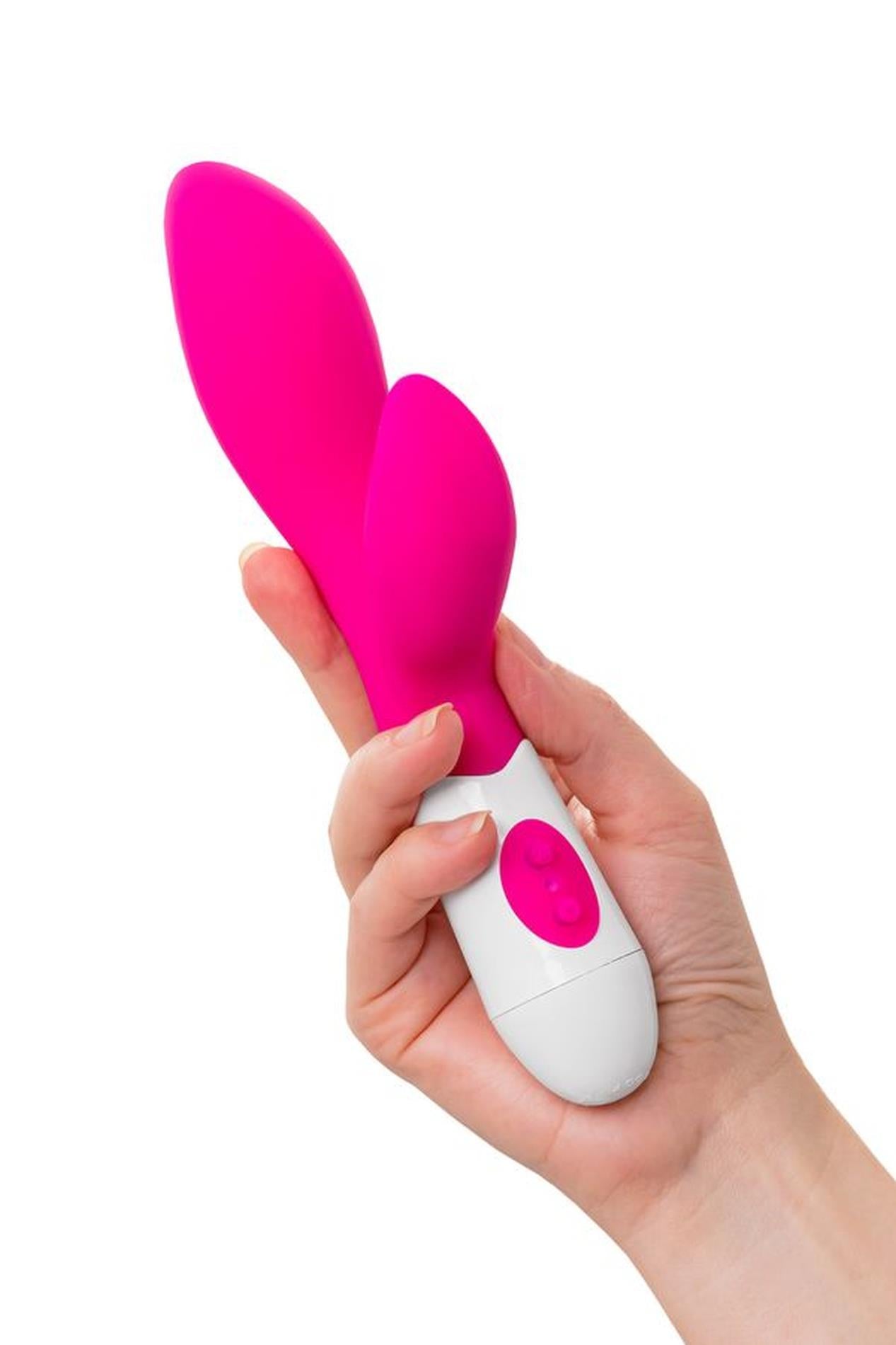 Vibrator iepuraș din silicon Lilu A-Toys roz 20 cm