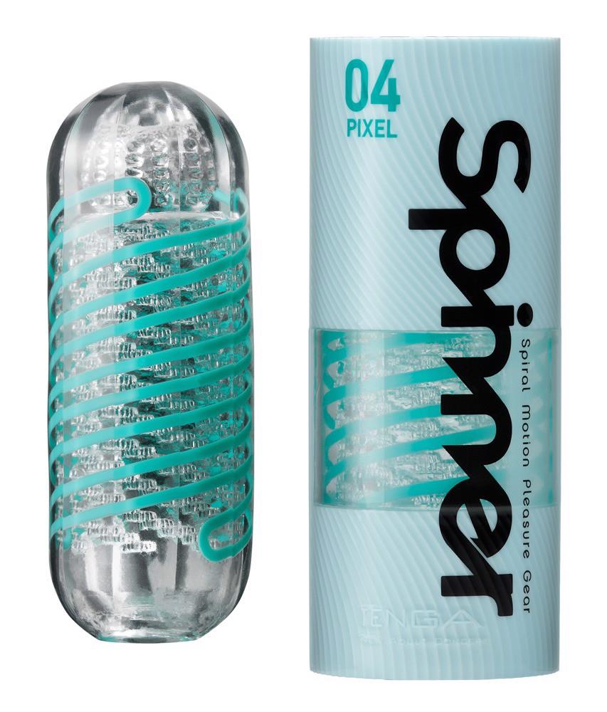 Masturbator Tenga Pixel spinner transparent 13 cm