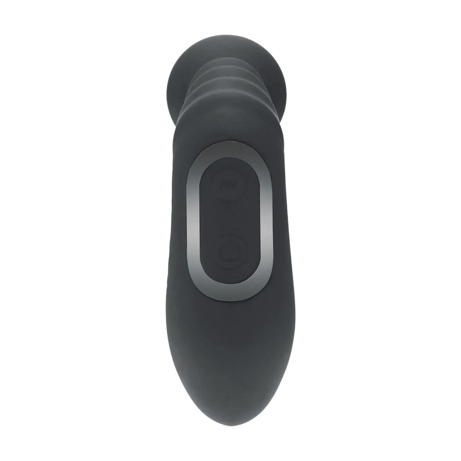 Stimulator de prostată vibrant, încălzit, flexibil, din silicon negru