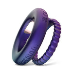 Inel vibrant USB Hueman Jupiter dublu violet