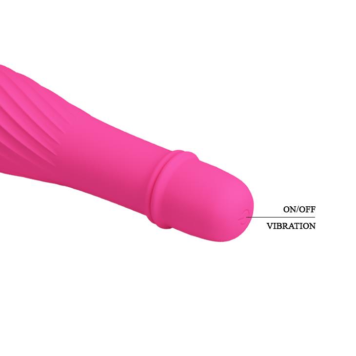 Vibrator Pretty Love Solomon din silicon cu 10 funcții, baterii AAA, 12,3 cm