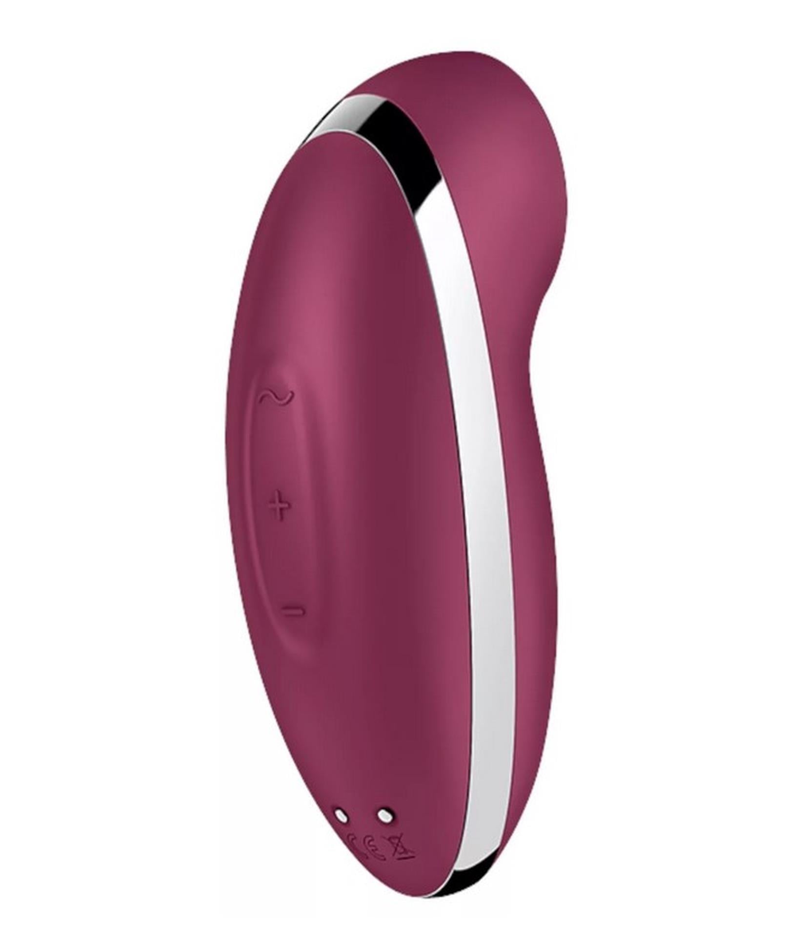 Stimulator clitoridian USB Satisfyer Tap Climax 2 Roșu