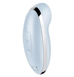 Stimulator clitoridian Satisfyer Tap Climax 2 Blue USB cu atingere rapidă