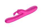 Vibrator USB roz, drăguț, rezistent la apă, din silicon, seria B, cu model iepuraș