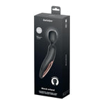 Aparat de masaj cu vibrații Satisfyer Wanderland XXL, negru, auriu-roz, 30 cm, USB
