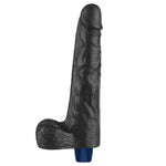 Dildo vibrant realist Lovetoy Real Softee negru USB 25cm