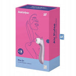 Aparat de masaj clitoridian fără atingere Satisfyer Pro 2+, mov, USB, 16 cm