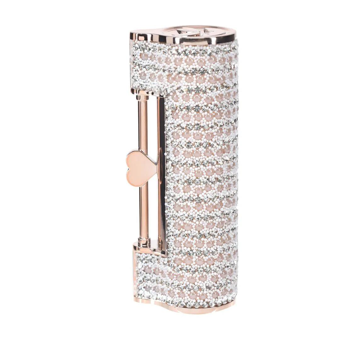 Vibrator ruj USB Loveline Angel Pink cu vârfuri