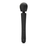 Baghetă masaj USB Crushious Holly din silicon negru, 30 cm