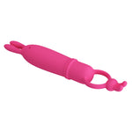 Vibrator Pretty Love Delia din silicon pentru iepure, 10 moduri, impermeabil, AAA