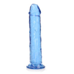 Dildo realist RealRock transparent cu ventuză 23 cm