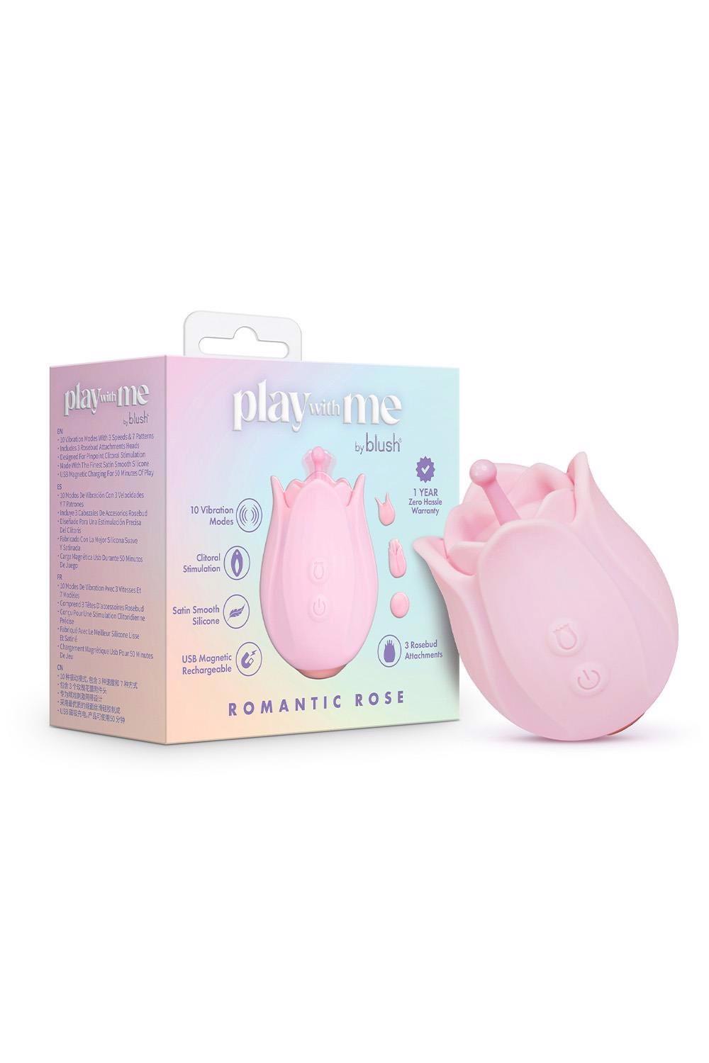 Stimulator clitoridian USB Play With Me Romantic Rose Pink