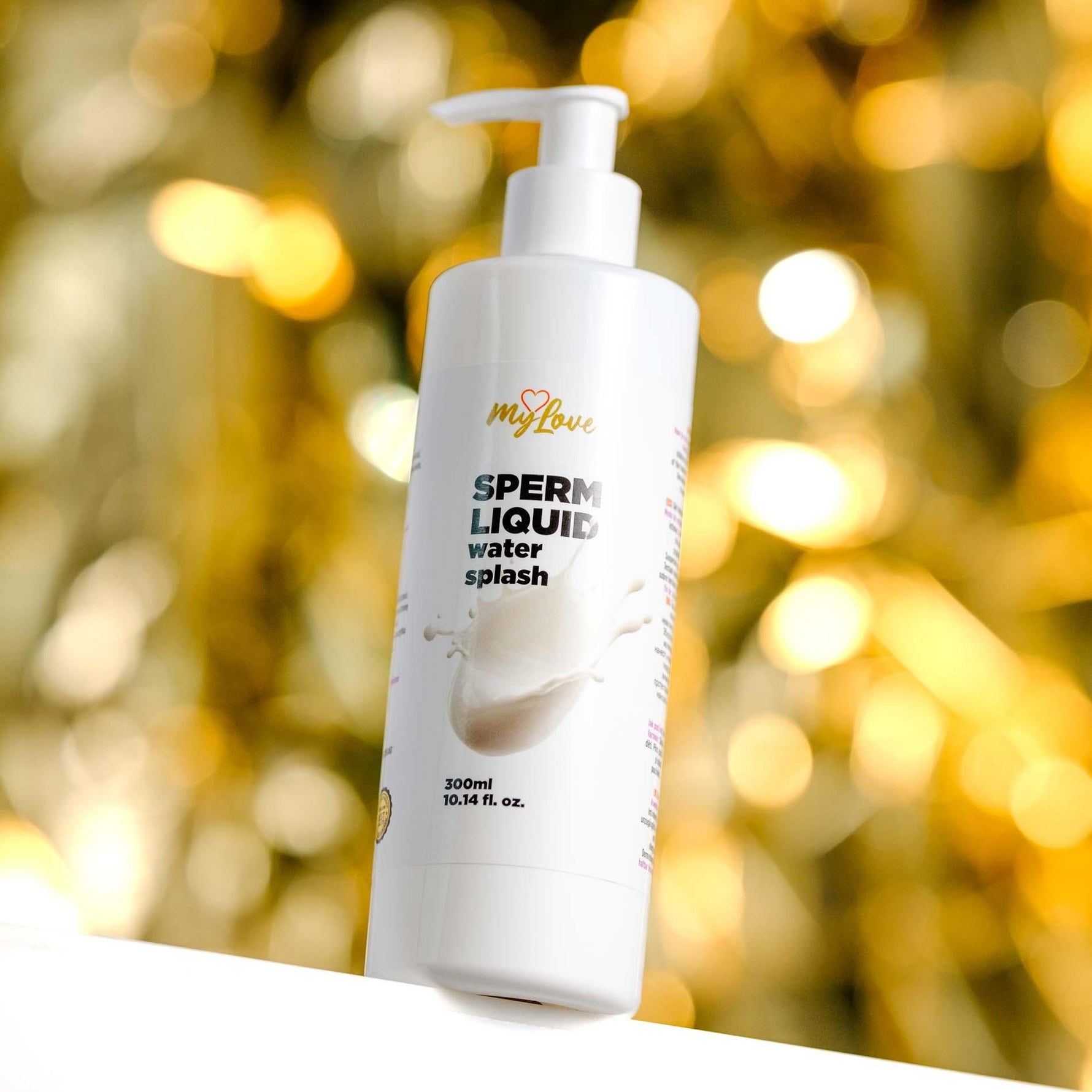Gel intim MyLove care imită sperma, alb, 300 ml