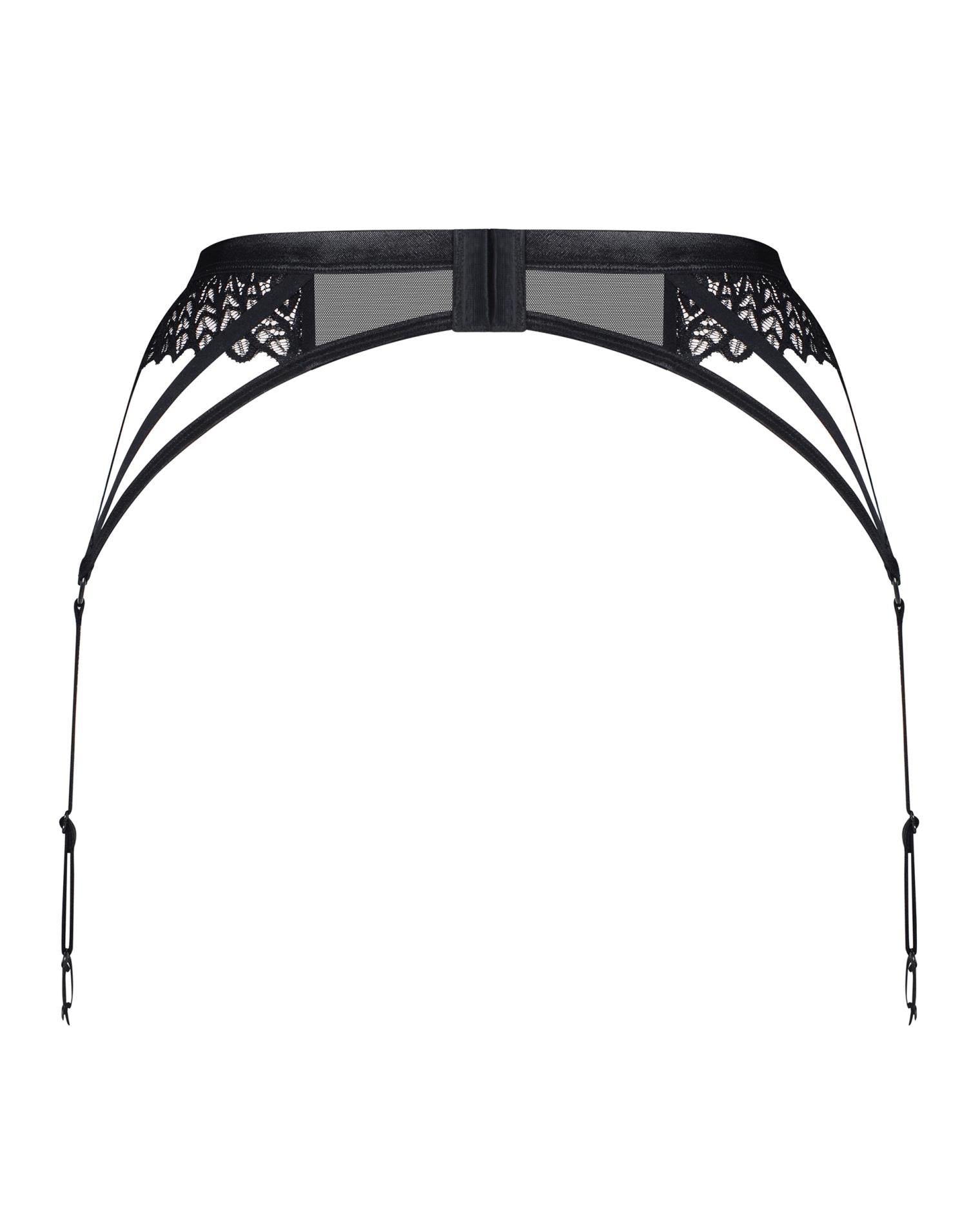 Portjartier reglabil Obsessive Donarella Negru XL 2XL
