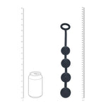 Perle anale din silicon negru Levelz M 30mm