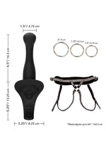 Curea vibratoare Royal Calexotics gri cu 7 funcții