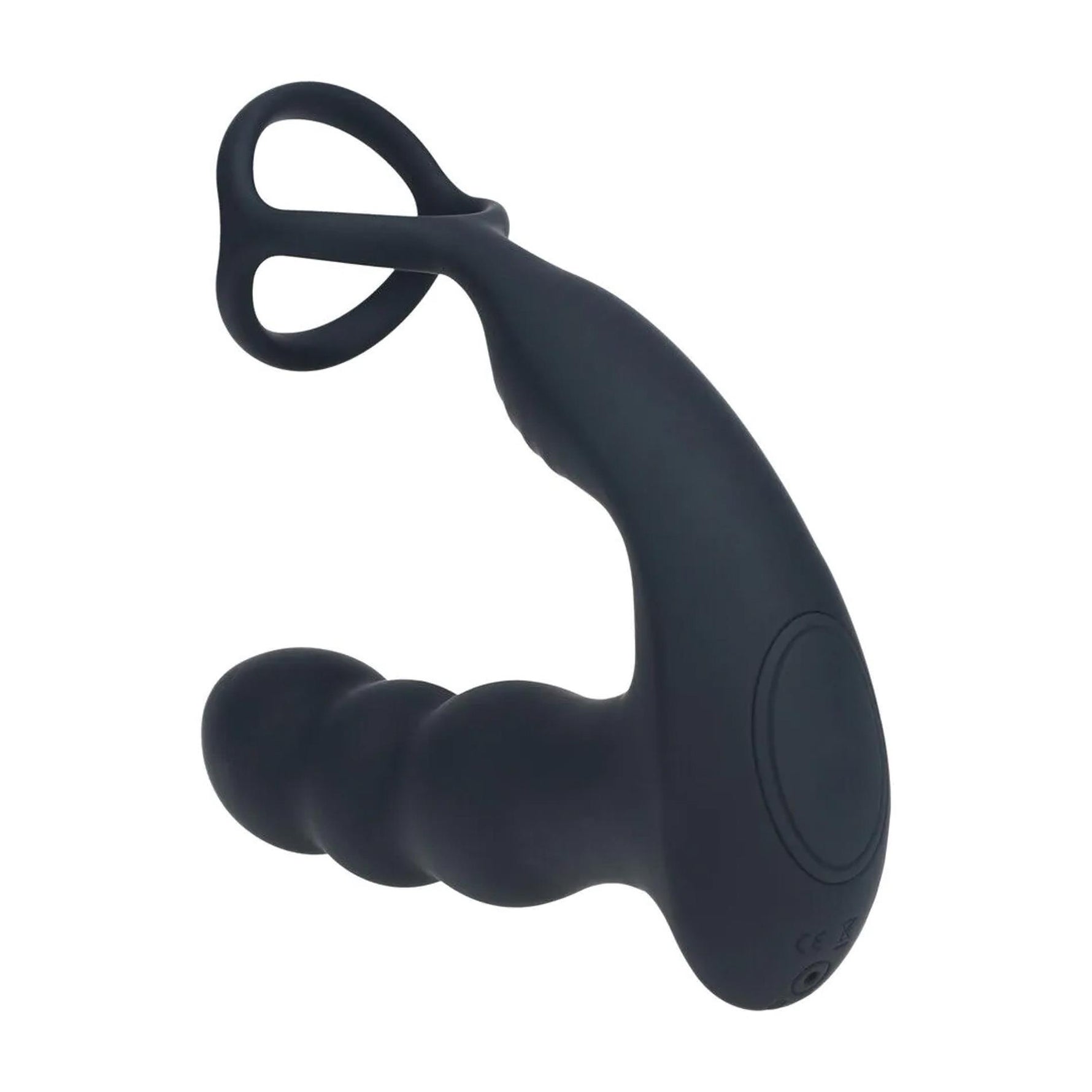 Aparat de masaj pentru prostată Levelz cu cap rotativ, silicon, negru, 16,8 cm