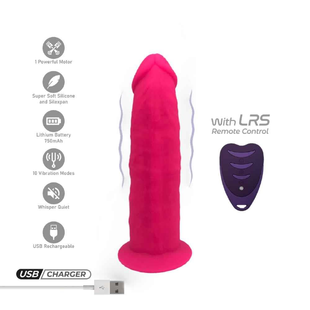 Vibrator realist Silexd Model 2 roz 17 cm
