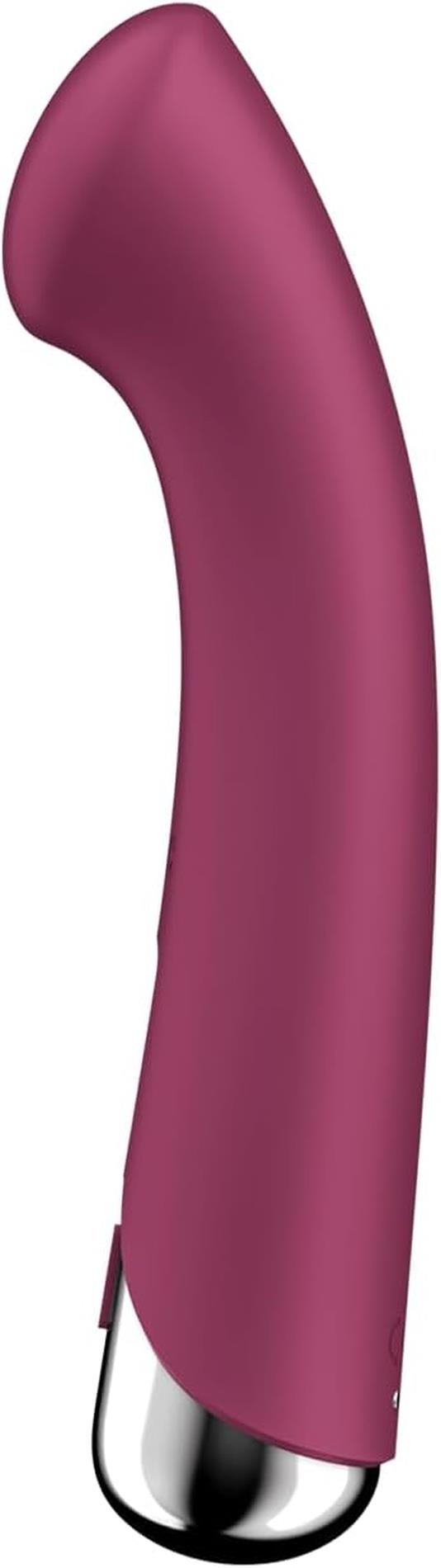 Vibrator rotativ pentru punctul G Satisfyer Spinning 1, roșu