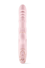 Vibrator elegant 5 în 1 Yoba Bunny, roz pudră, cu USB