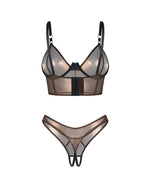 Top și tanga deschis Soranna Obsessive Gold S/M