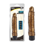 Vibrator realist Chubby Beau Gold, auriu, DarkMuscle, 22 cm