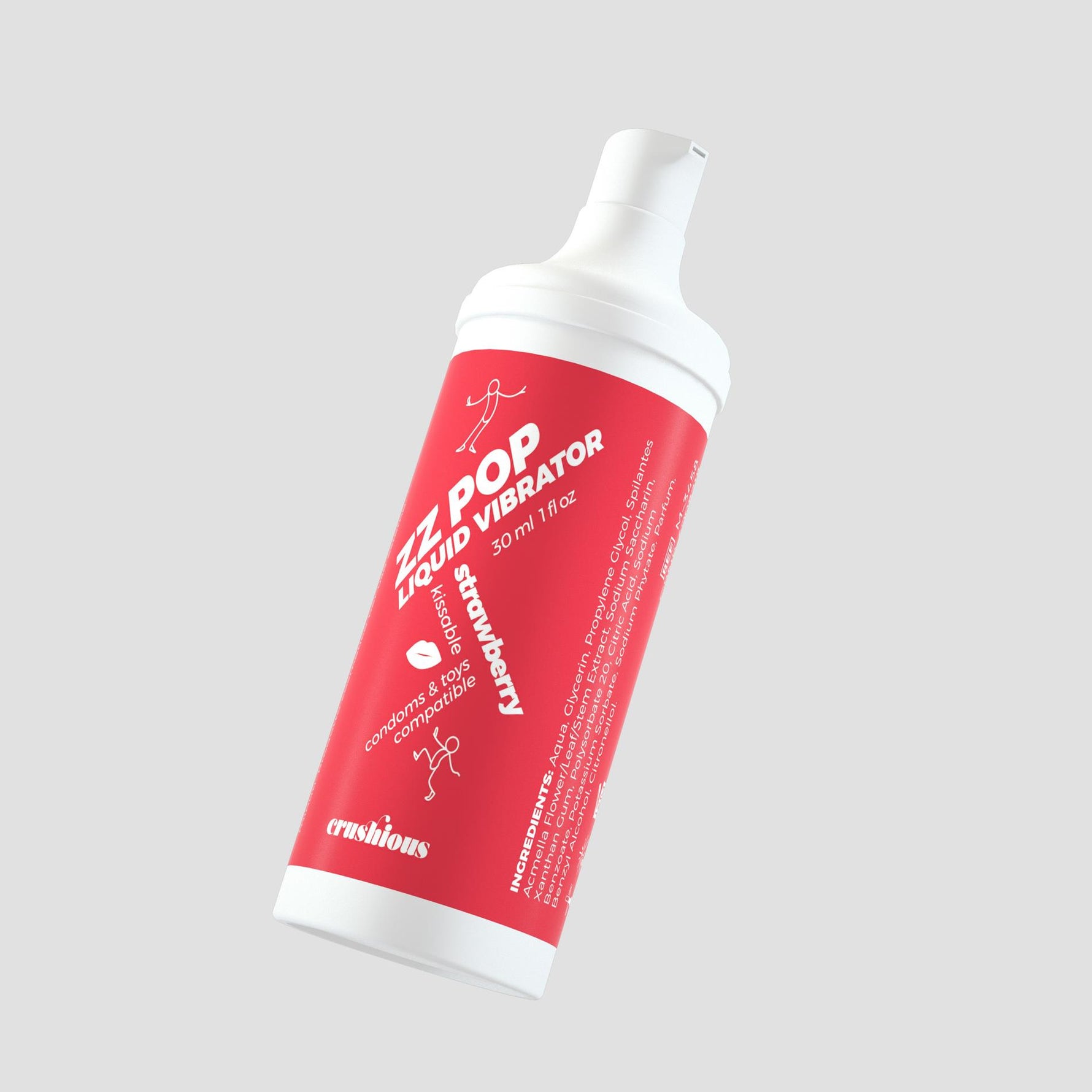 Lichid vibrant Crushious ZZ Pop cu căpșuni 30 ml