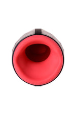 Masturbator Erotist Magma încălzit din silicon negru reîncărcabil 12 cm