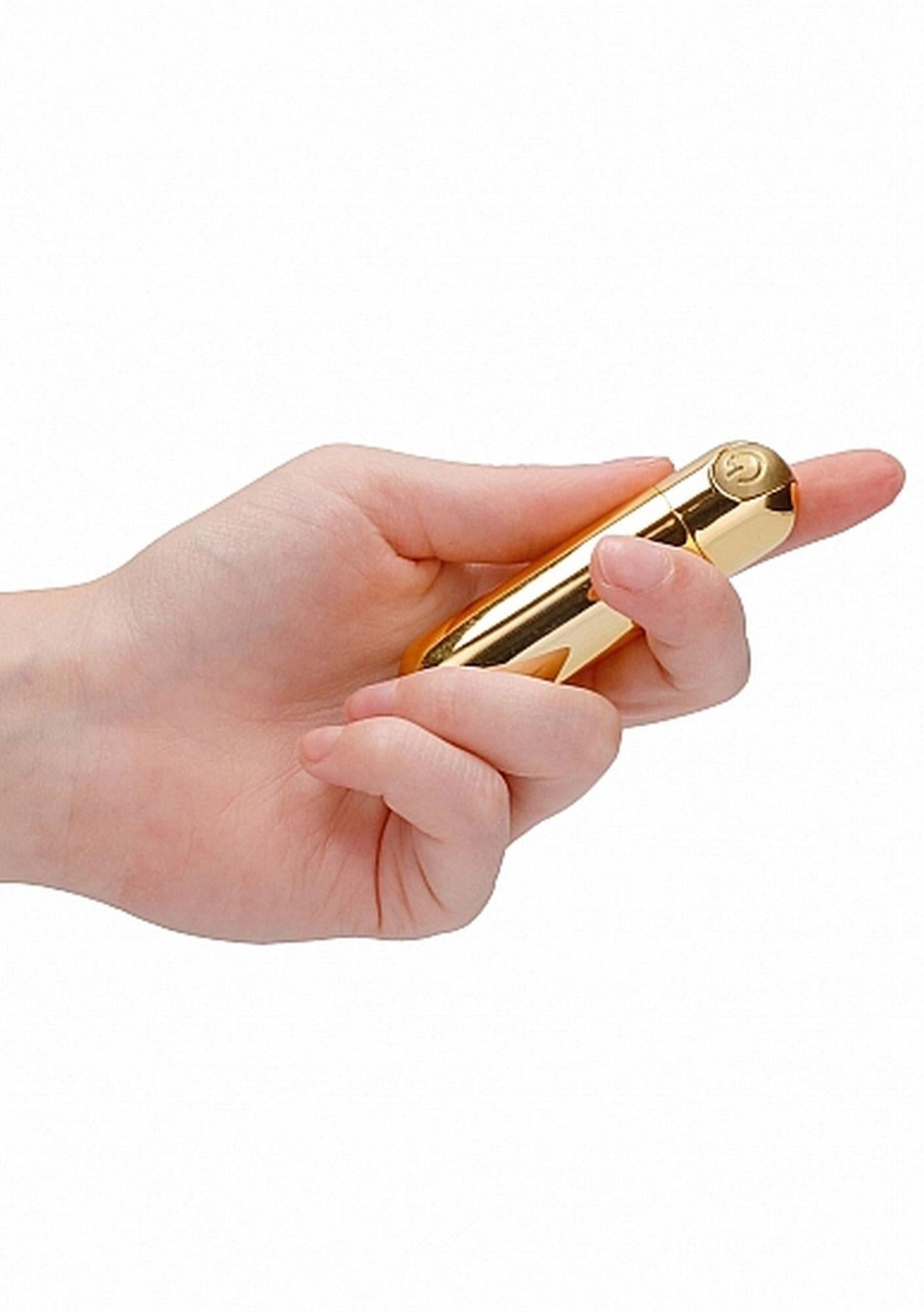 Vibrator mini USB Be Good Tonight Gold cu 10 moduri