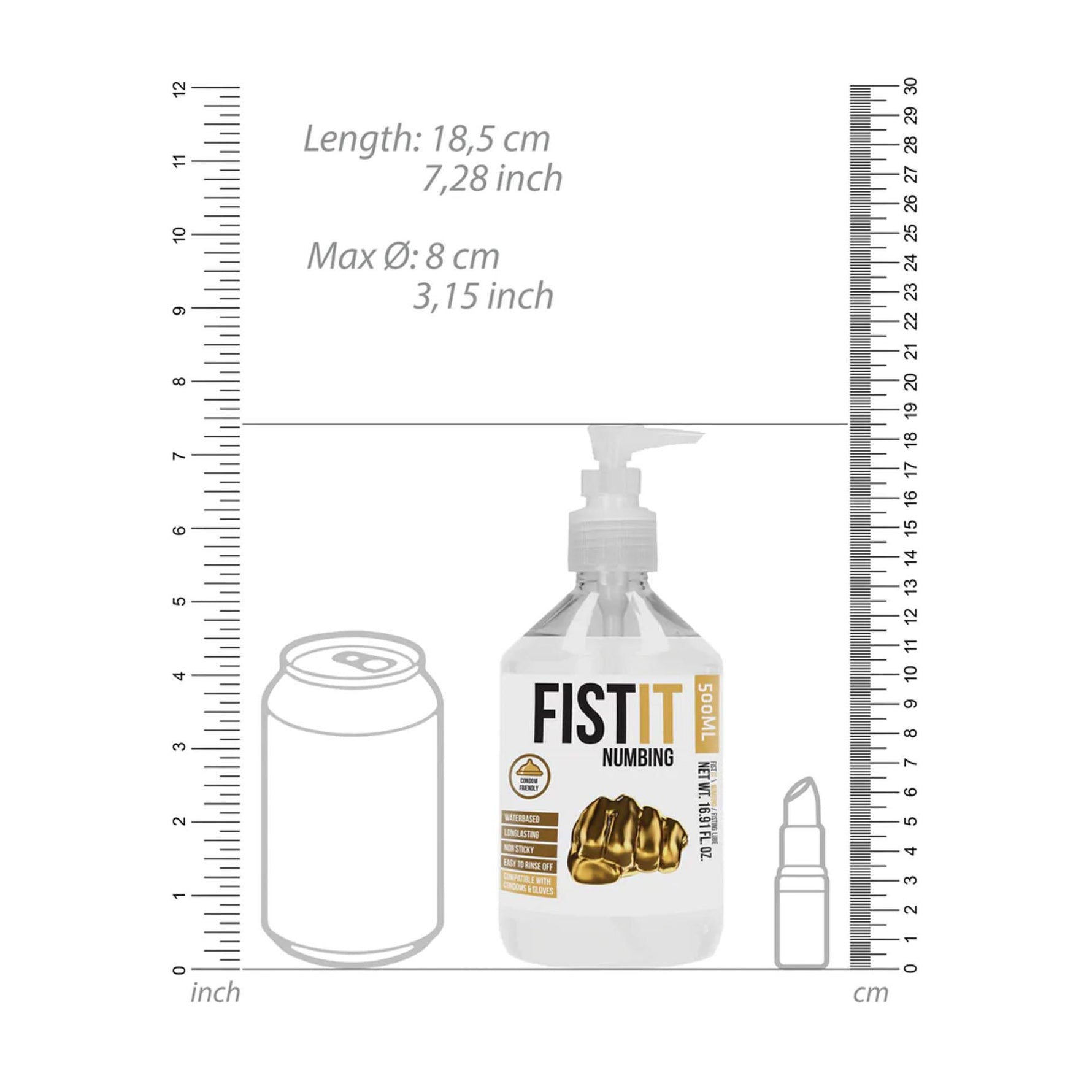 Lubrifiant anestezic Fist It 500 ml