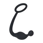 Inel de erecție din silicon cu stimulator de prostată Levelz S negru 11cm