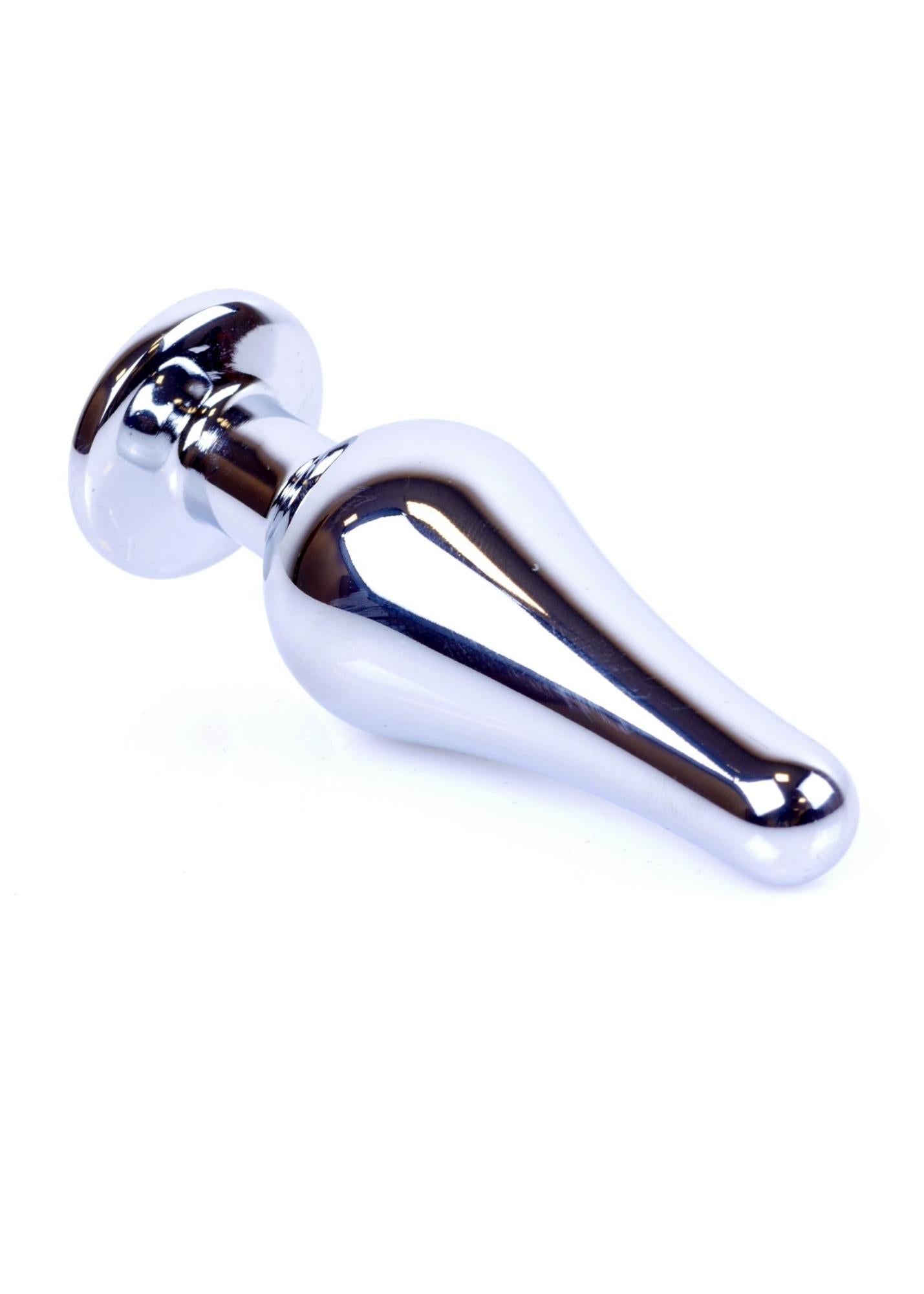 Bijuterii anale din argint MyLove Toys, albastru închis, 9,5 cm