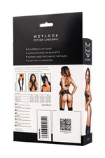 Set de machiaj lucios Miriam, aspect umed, negru, M