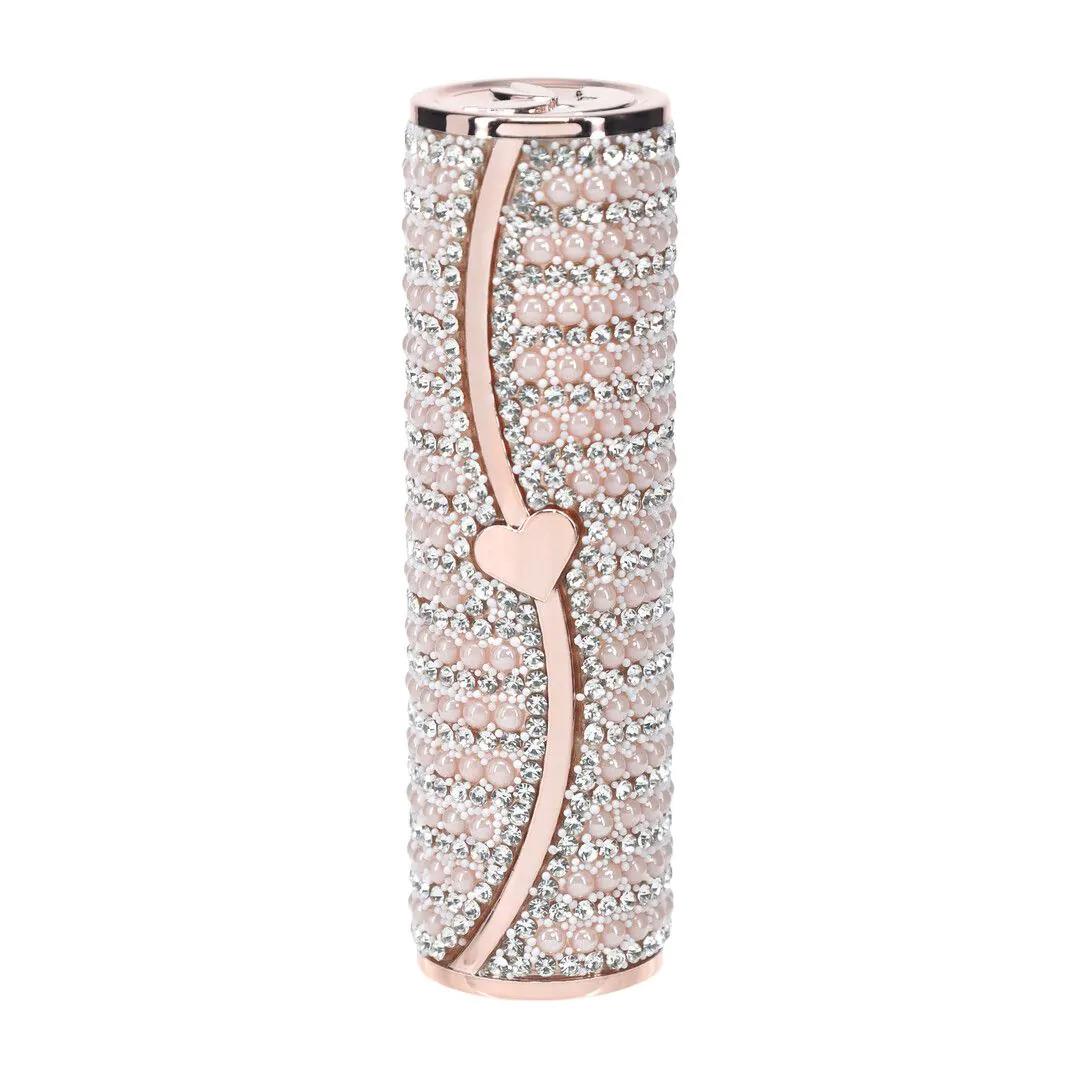 Vibrator mini ruj USB Loveline roz bombon
