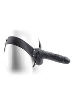 Proteză de penis Real Rapture neagră 20,5 cm cu testicule