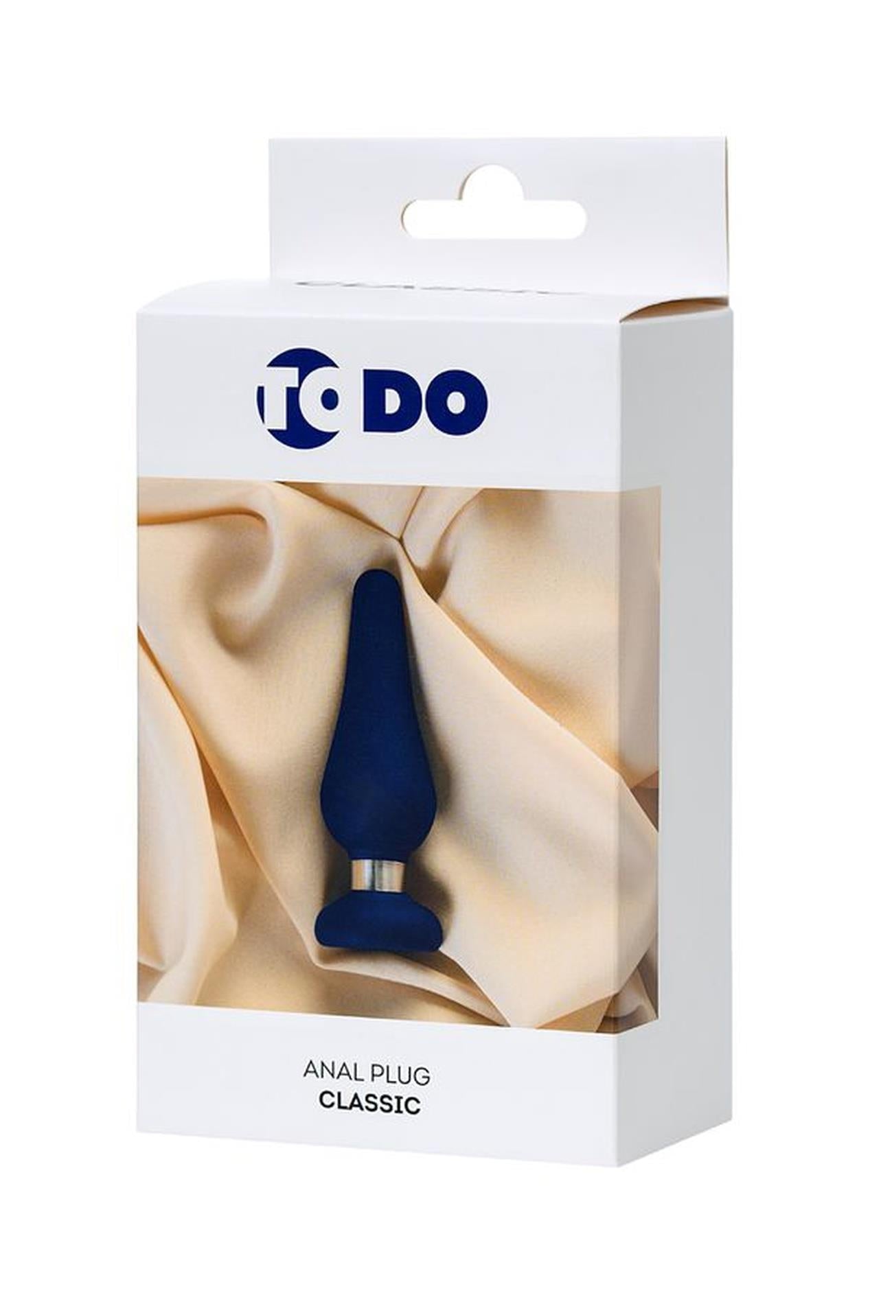 Dop anal clasic ToDo, albastru, mediu