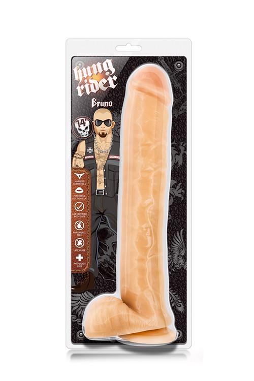 Dildo PVC Blush Hung Rider Bruno 14 inch 6.1 cm
